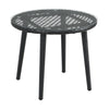 Virasat Outdoor Patio Seating Set 2 Chairs 1 Table Set Black-VIRASAT FURNITURE & FURNISHING