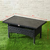Virasat Outdoor Sofa Set 2 Seater, 2 Single Seater and 1 Center Table Set (Black)-VIRASAT FURNITURE & FURNISHING