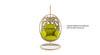 Virasat Single Seater Hanging Swing With Stand For Balcony, Garden Swing (Honey)-VIRASAT FURNITURE & FURNISHING