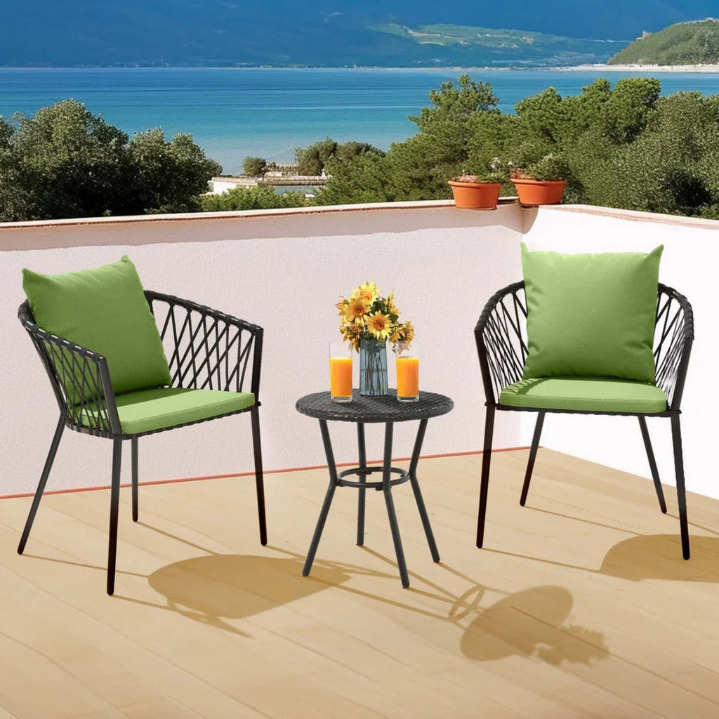 VIRASAT FURNITURE Outdoor Rope 3-Piece Patio Set