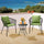 VIRASAT FURNITURE Outdoor Rope 3-Piece Patio Set