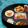 Virasat Luxury Floating Serving Tray For Swimming Pool - Brown ( Round)-VIRASAT FURNITURE & FURNISHING