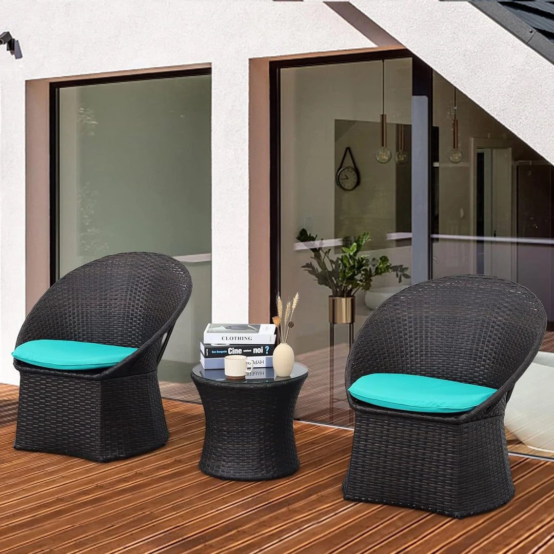 Virasat Carreon Outdoor Patio Seating Set 2 Chairs and 1 Table Set