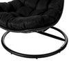 Virasat Single Seater Hanging Swing With Stand For Balcony, Garden (Black)-VIRASAT FURNITURE & FURNISHING