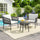 VIRASAT FURNITURE 3-PIECE ROPE PATIO SET – PERFECT FOR OUTDOOR ENTERTAINING (GREY &amp; WHITE)