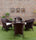 Virasat Outdoor Patio Seating Set 4 Chairs and 1 Table Set (Dark Brown)-VIRASAT FURNITURE & FURNISHING