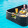 Virasat Luxury Floating Serving Tray For Swimming Pool - Brown (Rectangle)-VIRASAT FURNITURE & FURNISHING