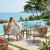 VIRASAT FURNITURE MADERA OUTDOOR PATIO SEATING SET 2 CHAIRS AND 1 TABLE SET (BEIGE) BRAIDED & ROPE