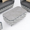 Virasat Outdoor Garden Balcony Sofa Set 2 Seater, 2 Single seater and 1 Center Table Set, Braid & Rope (Grey)-VIRASAT FURNITURE & FURNISHING