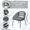 VIRASAT FURNITURE 3 Piece Garden Outdoor Rope Patio Set