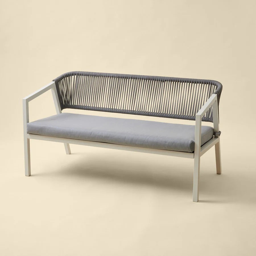 Virasat Outdoor Garden Balcony Sofa Set 2 Seater,2 Single seater and 1 Center Table Set, Braid & Rope (Cream)-VIRASAT FURNITURE & FURNISHING
