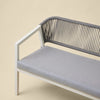 Virasat Outdoor Garden Balcony Sofa Set 2 Seater,2 Single seater and 1 Center Table Set, Braid & Rope (Cream)-VIRASAT FURNITURE & FURNISHING