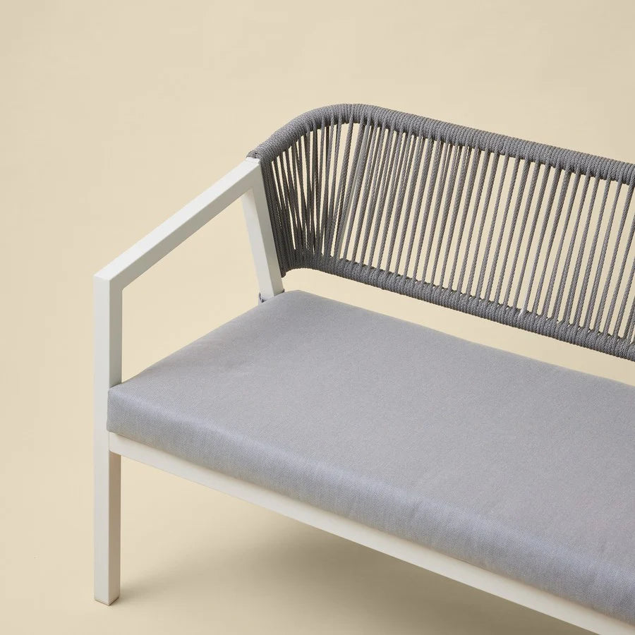 Virasat Outdoor Garden Balcony Sofa Set 2 Seater,2 Single seater and 1 Center Table Set, Braid & Rope (Cream)-VIRASAT FURNITURE & FURNISHING