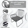 VIRASAT FURNITURE Outdoor Rope Double Tone 3-Piece Patio Set