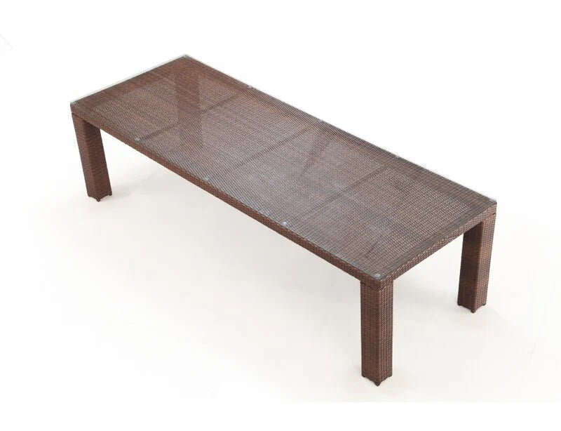 Outdoor Patio Dining Set 10 Chairs and 1 Table (Brown)