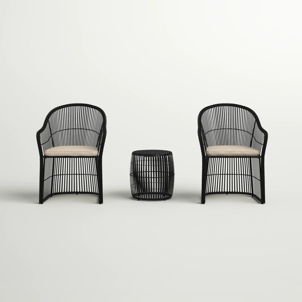 Virasat  Outdoor Patio Seating Set 2 Chairs 1 Table