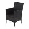 Virasat  Outdoor Patio Seating Set 2 Chairs 1 Table Black