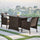 Virasat Outdoor Patio Seating Set 2 Chairs and 1 Table Set (Brown)-VIRASAT FURNITURE & FURNISHING