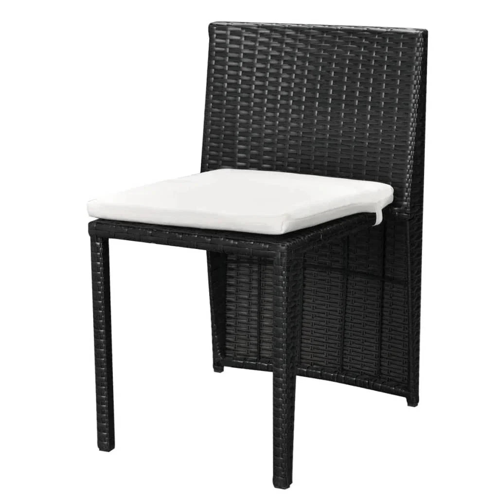 Virasat Outdoor Patio Seating Set 2 Chairs and 1 Table Set (Black)-VIRASAT FURNITURE & FURNISHING