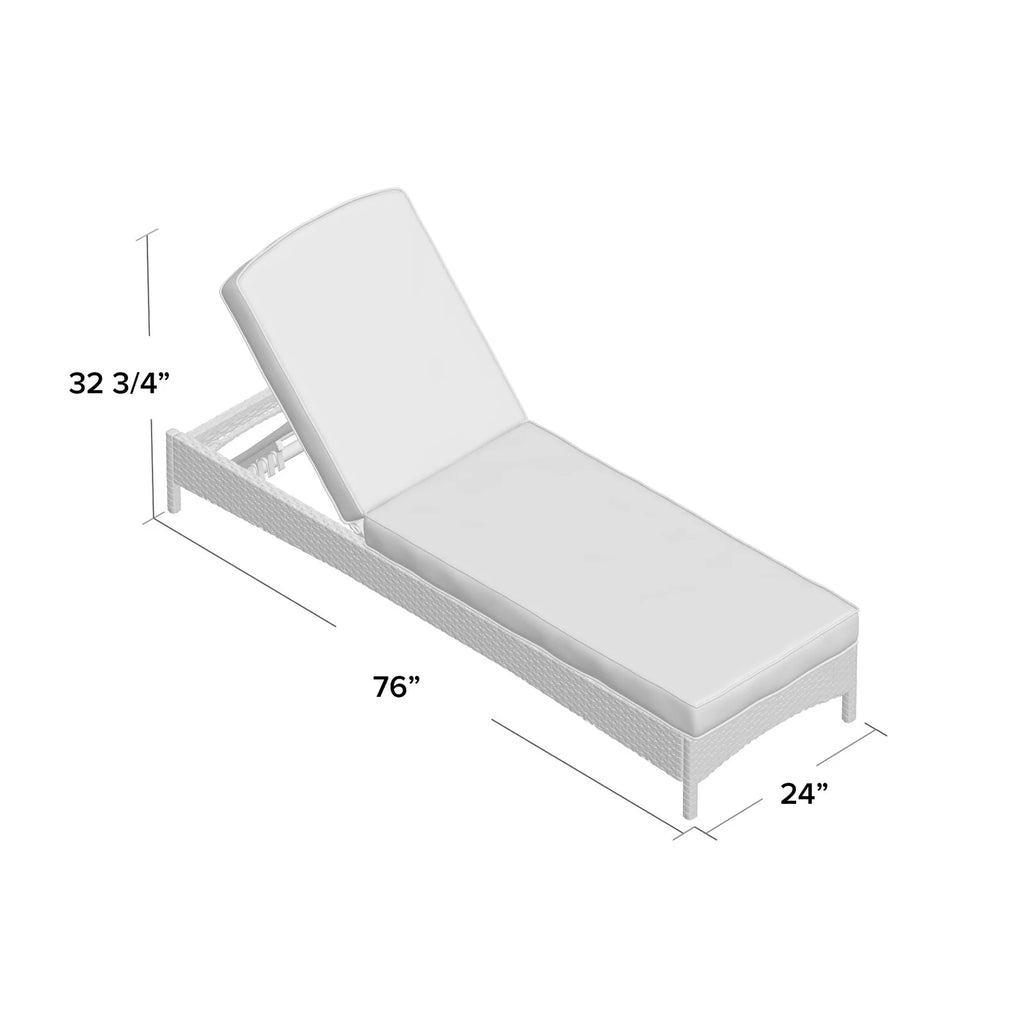 Virasat Outdoor Swimming Poolside Lounger Black-VIRASAT FURNITURE & FURNISHING