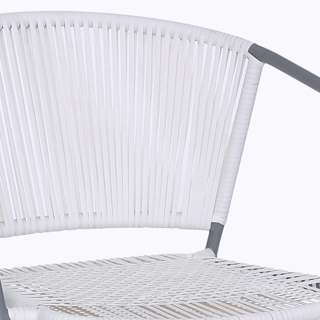 VIRASAT FURNITURE 3-Piece Outdoor White Wicker Patio Set