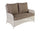 Virasat Outdoor Sofa Set 2 Seater, 2 Single Seater, and 1 Center Table (Beige + Brown)-VIRASAT FURNITURE & FURNISHING