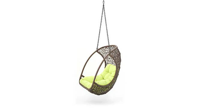 Virasat Single Seater Hanging Swing Without Stand For Balcony , Garden Swing (Dark Brown )-VIRASAT FURNITURE & FURNISHING
