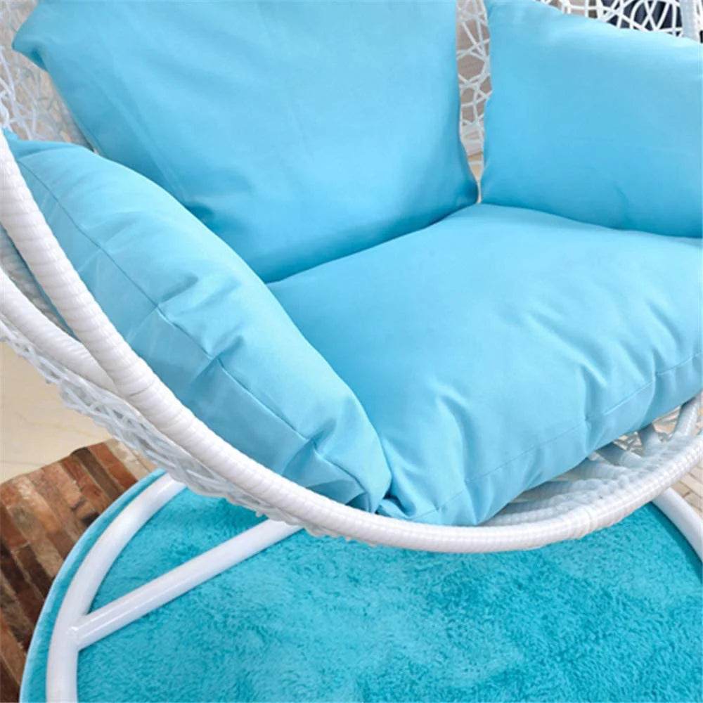 Virasat Single Seater Hanging Swing With Stand For Balcony, Garden Swing (White)-VIRASAT FURNITURE & FURNISHING