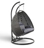 Virasat Double Seater Hanging Swing With Stand For Balcony, Garden Swing (Black)-VIRASAT FURNITURE & FURNISHING
