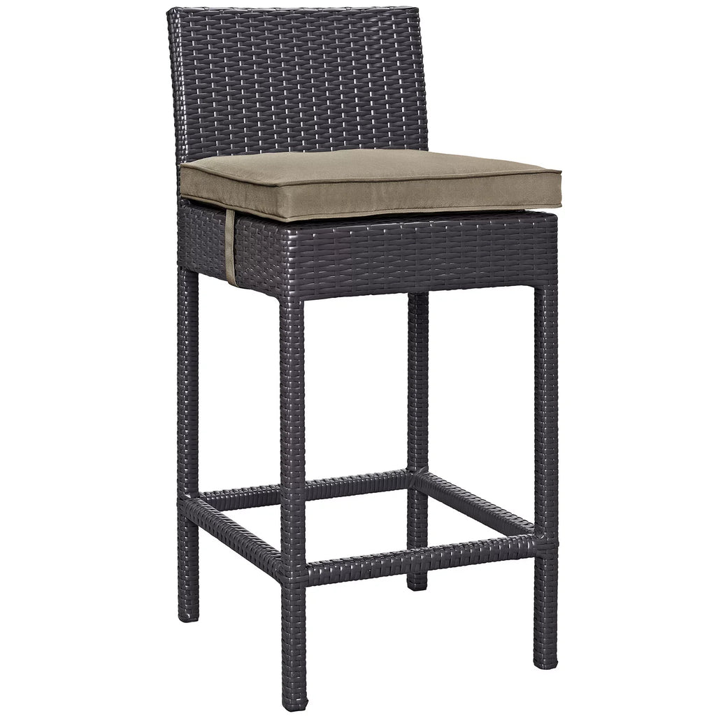 Virasat Outdoor Patio Bar Sets 4 Chairs and 1 Table (Dark Brown)-VIRASAT FURNITURE & FURNISHING