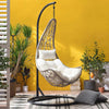 VIRASAT FURNITURE ANASTASIO SINGLE SEATER HANGING SWING WITH STAND FOR BALCONY & GARDEN SWING (SEA SHELL)