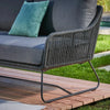 VIRASAT FURNITURE 6-SEATER L-SHAPE OUTDOOR ROPE SOFA SET (GREY)