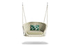 Virasat Single Seater Hanging Swing Without Stand For Balcony, Garden Swing (Cream) Braided & Rope-VIRASAT FURNITURE & FURNISHING