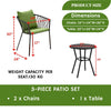 VIRASAT FURNITURE Outdoor Rope 3-Piece Patio Set