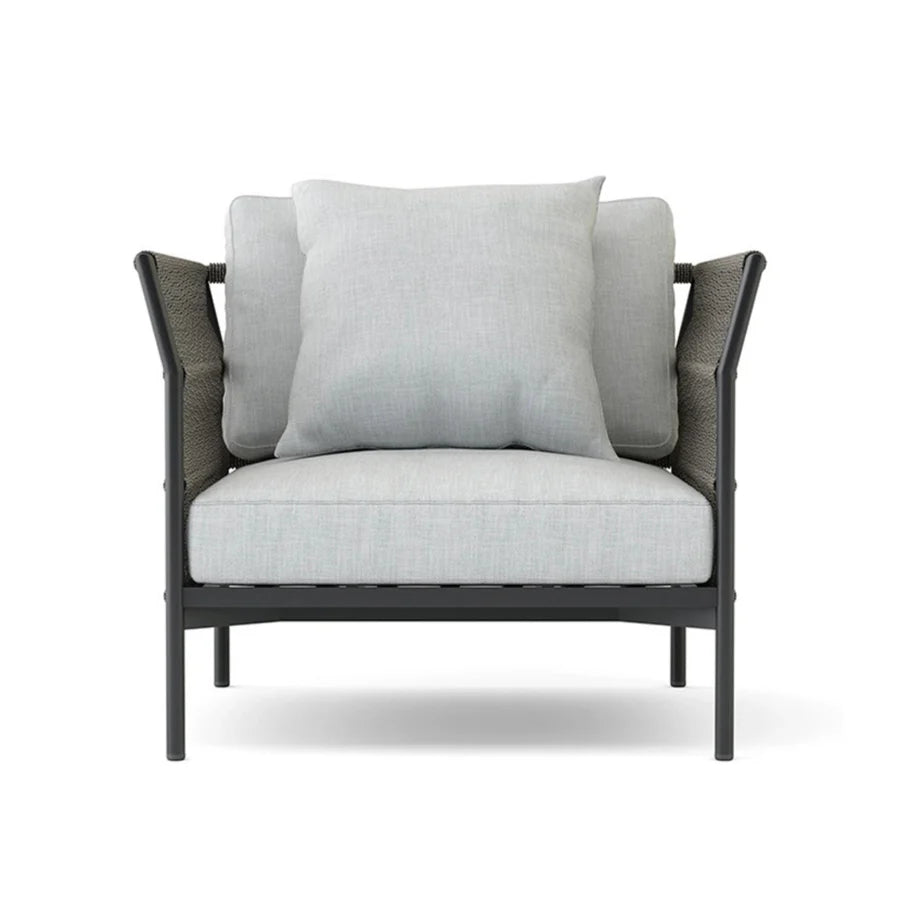 VIRASAT FURNITURE OUTDOOR ROPE SOFA SET 7-SEATER WITH GLASS TOP CENTER TABLE (GREY/BEIGE)