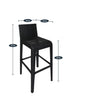 Virasat Outdoor Patio Bar Sets 2 Chairs and 1 Table Black-VIRASAT FURNITURE & FURNISHING