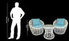 Virasat Outdoor Patio Seating Set 2 Chairs and 1 Table Set (White)-VIRASAT FURNITURE & FURNISHING