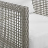 VIRASAT FURNITURE OUTDOOR WICKER WOVEN 6 PIECES SECTIONAL PATIO FURNITURE SET (GREY)