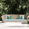 Virasat Three Seater Hanging Swing Without Stand For Balcony, Garden Swing (Cream)-VIRASAT FURNITURE & FURNISHING