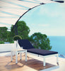 Virasat Outdoor Swimming Poolside Lounger With 1 Side Table White-VIRASAT FURNITURE & FURNISHING