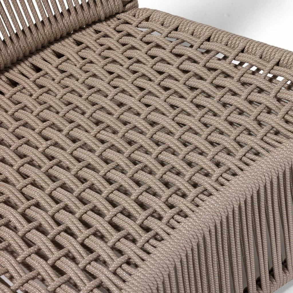 VIRASAT FURNITURE 3-Piece Outdoor Beige Rope Patio Set