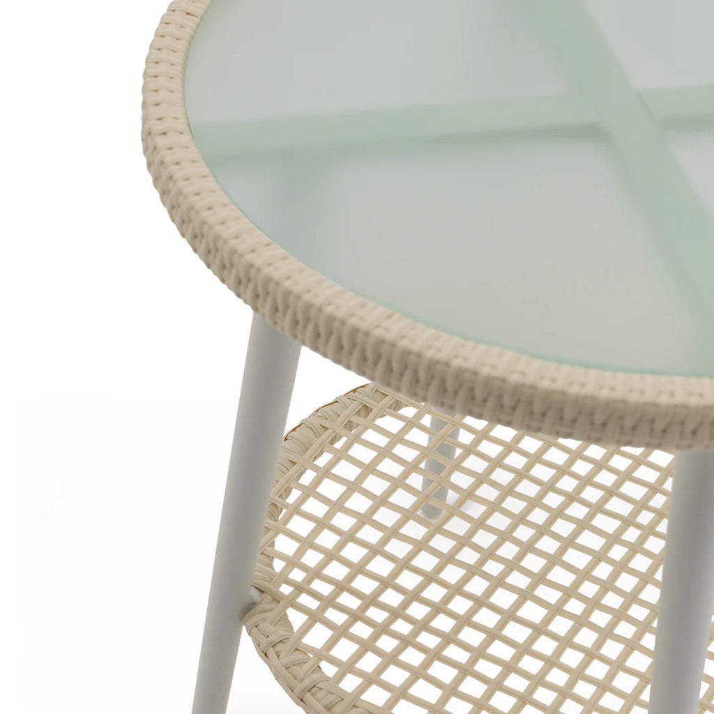 Virasat Outdoor Patio Seating Set 3 Chairs and 1 Table Set (Cream)-VIRASAT FURNITURE & FURNISHING