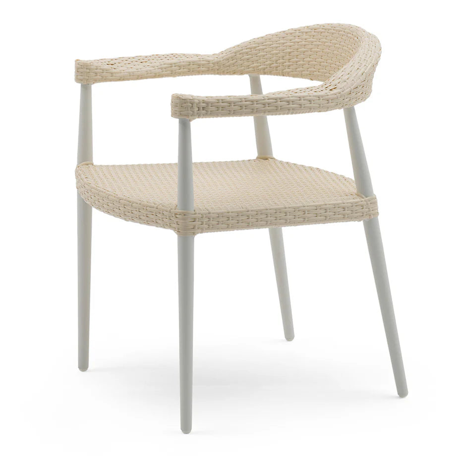 Virasat Outdoor Patio Seating Set 3 Chairs and 1 Table Set (Cream)-VIRASAT FURNITURE & FURNISHING