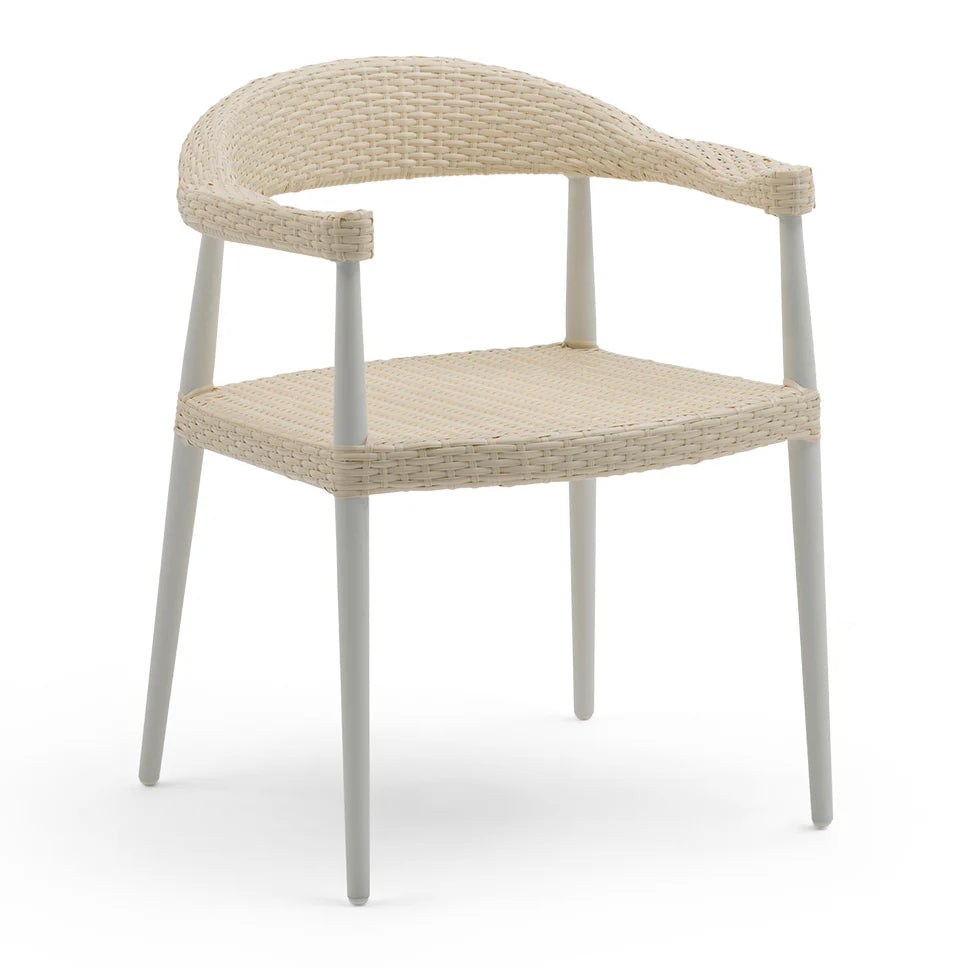 Virasat Outdoor Patio Seating Set 3 Chairs and 1 Table Set (Cream)-VIRASAT FURNITURE & FURNISHING