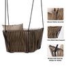 Virasat Single Seater Hanging Swing Without Stand For Balcony, Garden Swing (Brown)-VIRASAT FURNITURE & FURNISHING