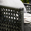 VIRASAT FURNITURE 4 SEATER L-SHAPE OUTDOOR PATIO SOFA SET WITH THICK CUSHIONS & SIDE TABLE (GREY)