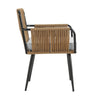 Virasat Outdoor Patio Seating Set 2 Chairs and 1 Table Set (Tan) Braided & Rop-VIRASAT FURNITURE & FURNISHING