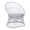 VIRASAT FURNITURE Outdoor Wicker Patio Set with Glass Top Table