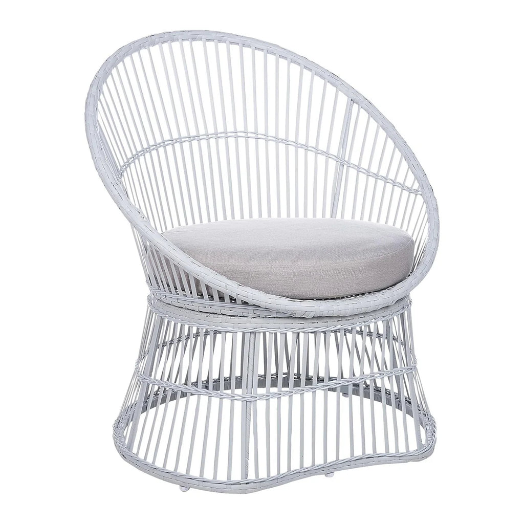 VIRASAT FURNITURE Outdoor Wicker Patio Set with Glass Top Table