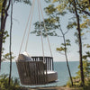 VIRASAT FURNITURE SINGLE SEATER HANGING SWING WITHOUT STAND FOR BALCONY & GARDEN SWING (GREY)